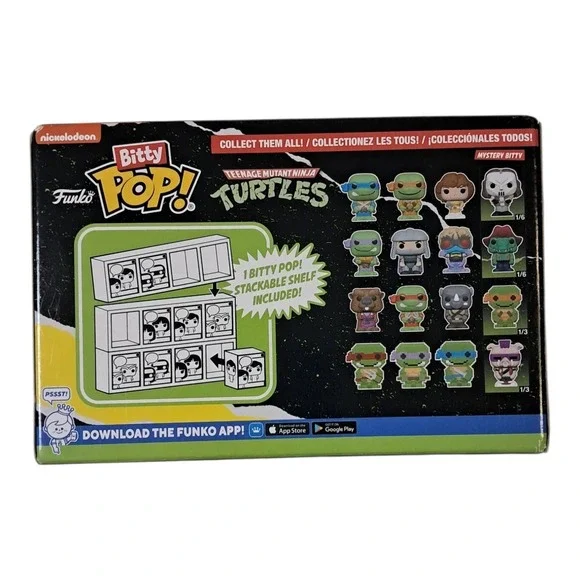 Funko Bitty Teenage Mutant Ninja Turtles With Michelangelo - Picture 2 of 2